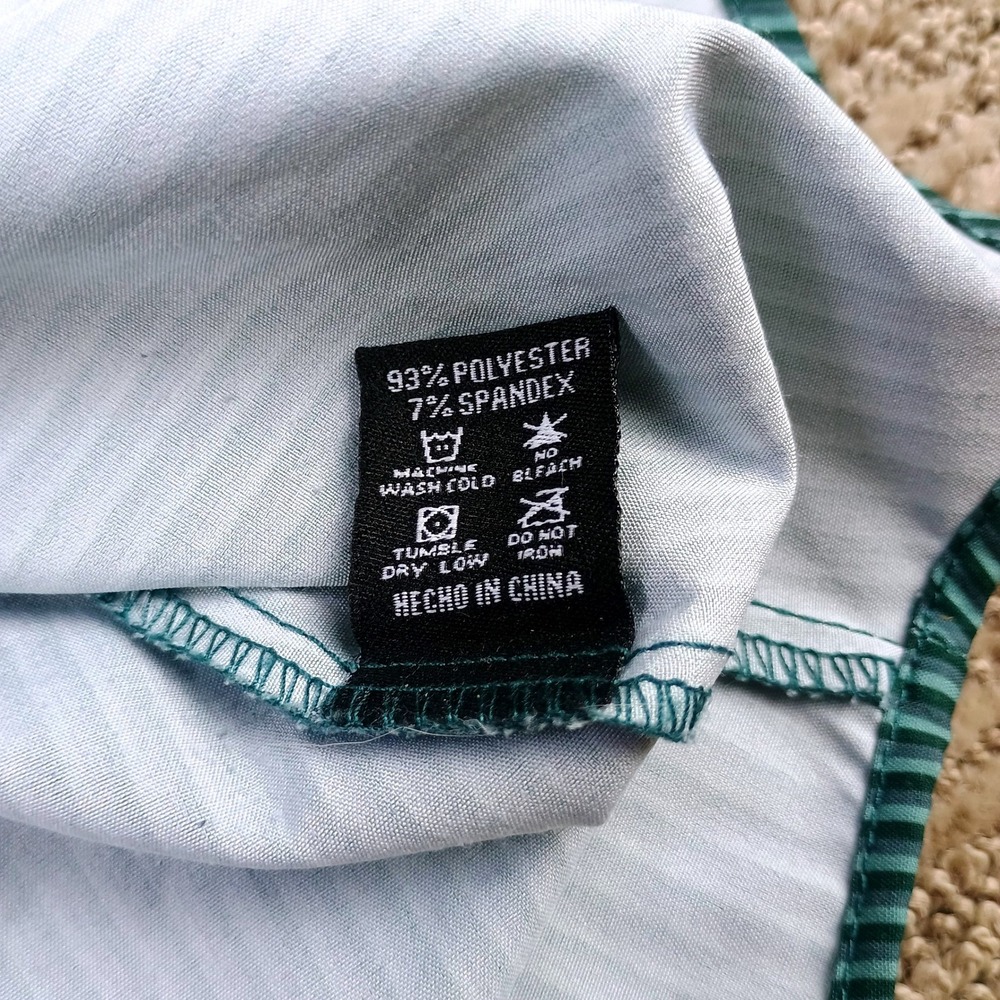 Dixxon Flannel Co The Benny Triple Stripe Women Small Teal Green Workwear Shirt - Picture 8 of 9